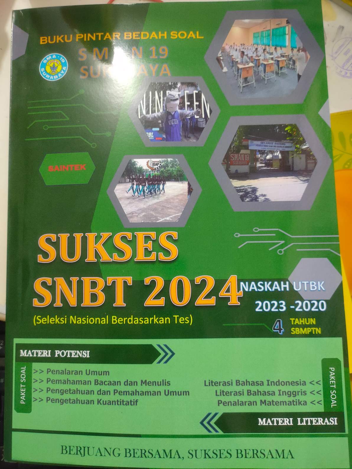 buku pintar bedah soal sukses SNBT 2024 saintrek